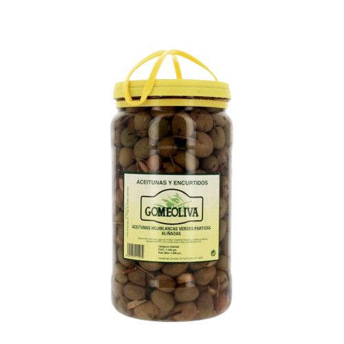 Aceitunas Hojiblance Verdes Partidas de Gomeoliva